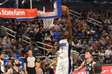 Orlando Magic, 2 Şubat 2019 tarihinde Orlando Florida 'daki Amway Center' da Brooklyn Nets 'e ev sahipliği yapmaktadır. Fotoğraf: Marty Jean-Louis