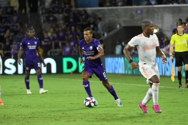 Orlando City, 23 Ağustos 2019 Cuma günü Florida, Orlando 'daki Exploria Stadyumu' nda Atlanta United 'a ev sahipliği yaptı. Fotoğraf: Marty Jean-Louis