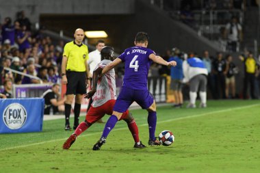 Orlando City 21 Temmuz 2019 tarihinde Florida, Orlando 'da Exploria Stadyumu' nda New York Red Bulls 'a ev sahipliği yaptı. Fotoğraf: Marty Jean-Louis