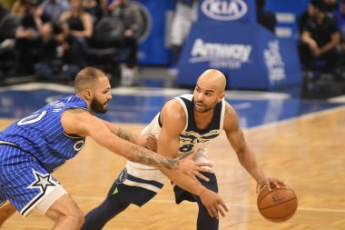 Orlando Magic, 7 Şubat 2019 'da Orlando, Florida' da Amway Arena 'da Minnesota Timberwolves' a ev sahipliği yapar. Fotoğraf: Marty Jean-Louis