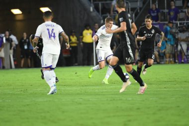 Orlando City SC 14 Ağustos 2019 Çarşamba günü Exploria Stadyumu 'nda Sporting Kansas SC' ye ev sahipliği yaptı. Fotoğraf: Marty Jean-Louis
