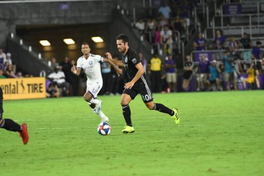 Orlando City SC 14 Ağustos 2019 Çarşamba günü Exploria Stadyumu 'nda Sporting Kansas SC' ye ev sahipliği yaptı. Fotoğraf: Marty Jean-Louis