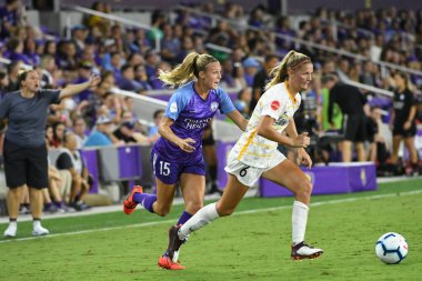 Orlando Pride, 17 Ağustos 2019 tarihinde Florida Exploria Stadyumu 'nda Utah Royals' a ev sahipliği yapmaktadır. Fotoğraf: Marty Jean-Louis