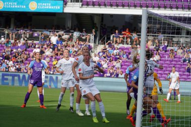 Orlando Pride 14 Nisan 2019 'da Orlando City Stadyumu' nda Portand Thorns 'a ev sahipliği yapmaktadır. Fotoğraf: Marty Jean-Louis