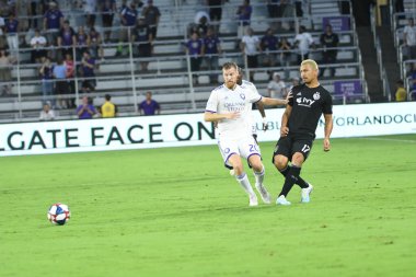 Orlando City SC 14 Ağustos 2019 Çarşamba günü Exploria Stadyumu 'nda Sporting Kansas SC' ye ev sahipliği yaptı. Fotoğraf: Marty Jean-Louis