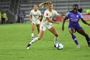 Orlando Pride, 17 Ağustos 2019 tarihinde Florida Exploria Stadyumu 'nda Utah Royals' a ev sahipliği yapmaktadır. Fotoğraf: Marty Jean-Louis