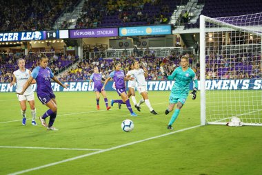 Orlando Pride 20 Temmuz 2019 tarihinde Florida Exploria Stadyumu 'nda Sky Blue FC' ye ev sahipliği yapmaktadır. Fotoğraf: Marty Jean-Louis