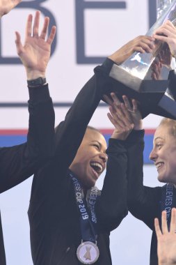 SheBelieves Kupası, 5 Mart 2019 tarihinde Tampa Florida Raymond James Stadyumu 'nda İngiltere' yi şampiyon ilan etmiştir. Fotoğraf: Marty Jean-Louis