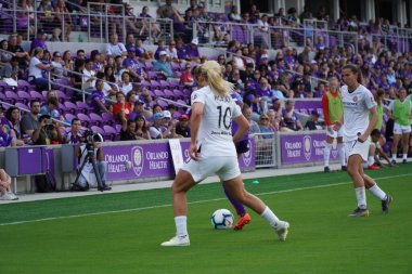 Orlando Pride 14 Nisan 2019 'da Orlando City Stadyumu' nda Portand Thorns 'a ev sahipliği yapmaktadır. Fotoğraf: Marty Jean-Louis