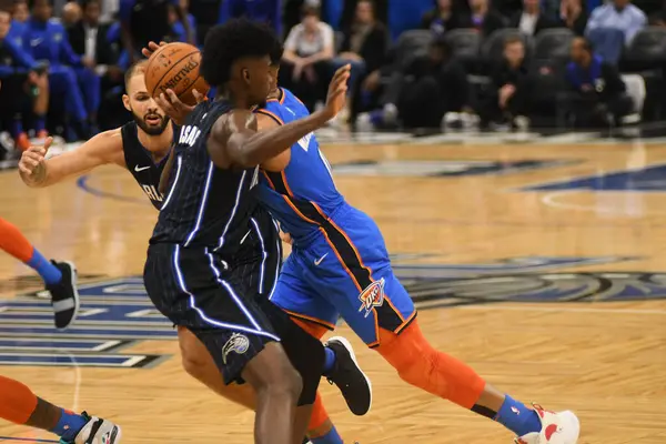 Orlando Magic Empfängt Januar 2019 Die Oklahoma City Thunder Amway — Stockfoto