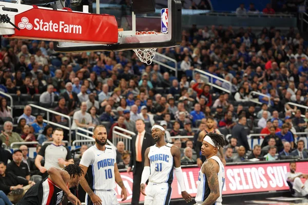 Orlando Magic Hospeda Portland Trailblazers Amway Center Orlando Florida Segunda — Fotografia de Stock