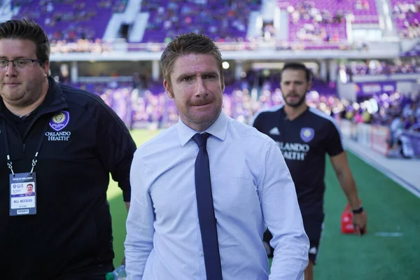 Orlando City Hostí Vancouver Whitecaps Stadionu Orlando City Sobotu Dubna — Stock fotografie