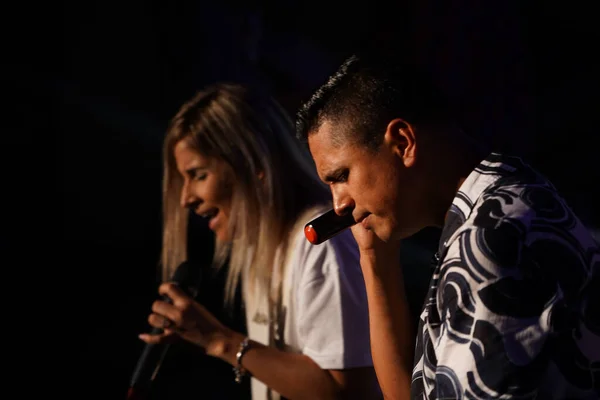 Miel San Marcos Band Uppträder Iglesia Dios Pentecostal Tampa Florida — Stockfoto