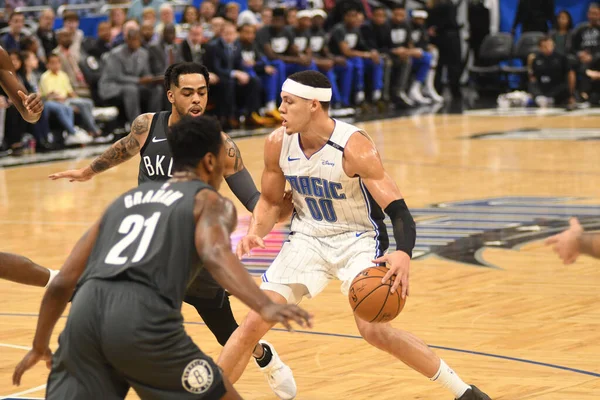 Orlando Magic Φιλοξενεί Τους Brooklyn Nets Στο Amway Center Στο — Φωτογραφία Αρχείου