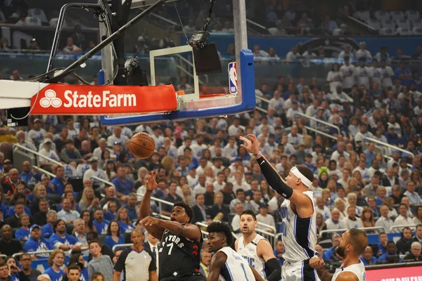 Orlando Magic Hosts Toronto Rapters Nba Playoff Amway Arena Orlando — Φωτογραφία Αρχείου