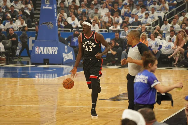 Orlando Magic Hosts Toronto Rapters Nba Playoff Amway Arena Orlando — Stock Photo, Image