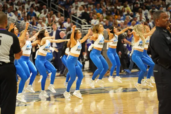 Orlando Magic Hosts Toronto Rapters Během Prvního Kola Play Nba — Stock fotografie