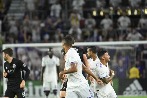 Orlando City Acoge Sporting Kansas Exploria Stadium Miércoles Agosto 2019 —  Fotos de Stock