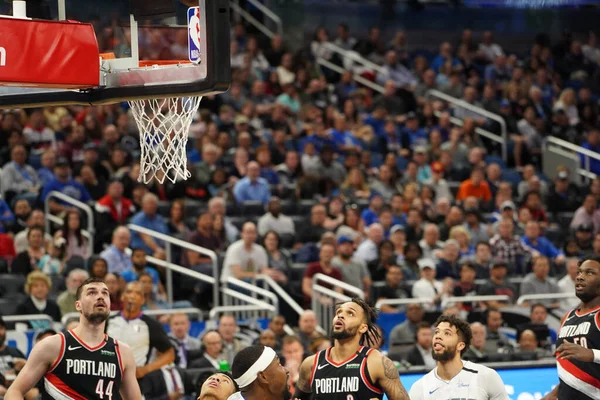 Orlando Magic Ospita Portland Trailblazers All Amway Center Orlando Florida — Foto Stock