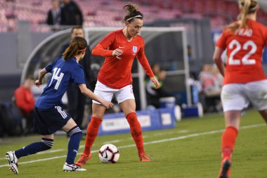 Japonya, İngiltere 'ye karşı Raymond James Stadyumu' nda 5 Mart 2019 'da Tampa Florida' da. Fotoğraf: Marty Jean-Louis