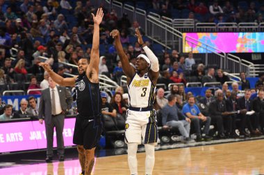 Orlando Magic, 31 Ocak 2019 tarihinde Orlando Florida 'daki Amway Center' da Indiana Pacers 'a ev sahipliği yapmaktadır. Fotoğraf: Marty Jean-Louis