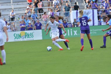 Orlando Pride 14 Nisan 2019 'da Orlando City Stadyumu' nda Portand Thorns 'a ev sahipliği yapmaktadır. Fotoğraf: Marty Jean-Louis