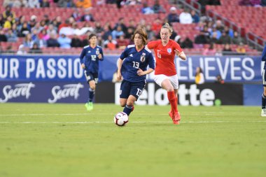 Japonya, İngiltere 'ye karşı Raymond James Stadyumu' nda 5 Mart 2019 'da Tampa Florida' da. Fotoğraf: Marty Jean-Louis