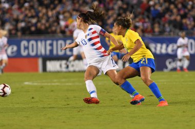 SheBelieves Kupası Finali, 5 Mart 2019 'da Tampa Florida Raymond James Stadyumu' nda ABD ile Brezilya arasında oynanacak. Fotoğraf: Marty Jean-Louis