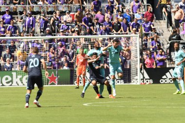 Orlando City SC 20 Nisan 2019 'da Orlando City Stadyumu' nda Vancouver Whitecaps 'a ev sahipliği yapıyor. Fotoğraf: Marty Jean-Louis