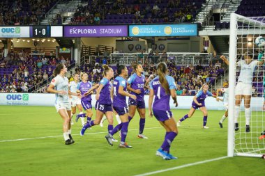 Orlando Pride 20 Temmuz 2019 tarihinde Florida Exploria Stadyumu 'nda Sky Blue FC' ye ev sahipliği yapmaktadır. Fotoğraf: Marty Jean-Louis