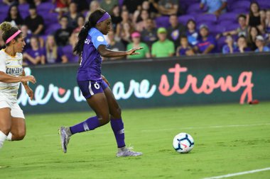 Orlando Pride, 17 Ağustos 2019 tarihinde Florida Exploria Stadyumu 'nda Utah Royals' a ev sahipliği yapmaktadır. Fotoğraf: Marty Jean-Louis