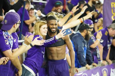 Orlando City SC, 19 Haziran 2019 Çarşamba günü Orlando 'daki Exploria Stadyumu' nda düzenlenen ABD Açık Kupası sırasında New England Devrimi 'ne ev sahipliği yaptı. Fotoğraf: Marty Jean-Louis