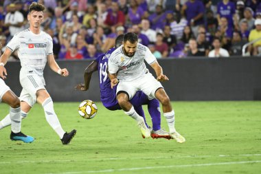 Orlando City, 7 Eylül 2019 Cumartesi günü Orlando Florida 'daki Exploria Stadyumu' nda LAFC 'ye ev sahipliği yapıyor. Fotoğraf: Marty Jean-Louis