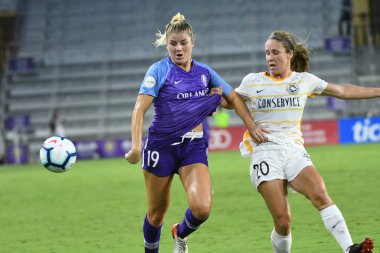 Orlando Pride, 17 Ağustos 2019 tarihinde Florida Exploria Stadyumu 'nda Utah Royals' a ev sahipliği yapmaktadır. Fotoğraf: Marty Jean-Louis