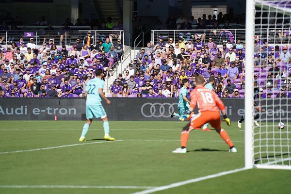 Orlando City Acoge Vancouver Whitecaps Orlando City Stadium Sábado Abril — Foto de Stock