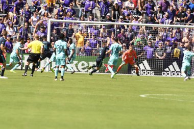 Orlando City SC 20 Nisan 2019 'da Orlando City Stadyumu' nda Vancouver Whitecaps 'a ev sahipliği yapıyor. Fotoğraf: Marty Jean-Louis