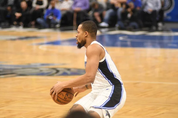 Orlando Magic Gastheer Van Brooklyn Nets Het Amway Center Orlando — Stockfoto