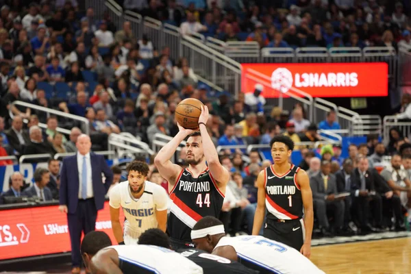 Orlando Magic Host Portland Trailblazers Amway Center Orlando Florida Monday — Stock Photo, Image