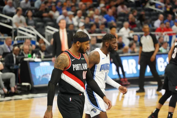 Orlando Magic Ospita Portland Trailblazers All Amway Center Orlando Florida — Foto Stock