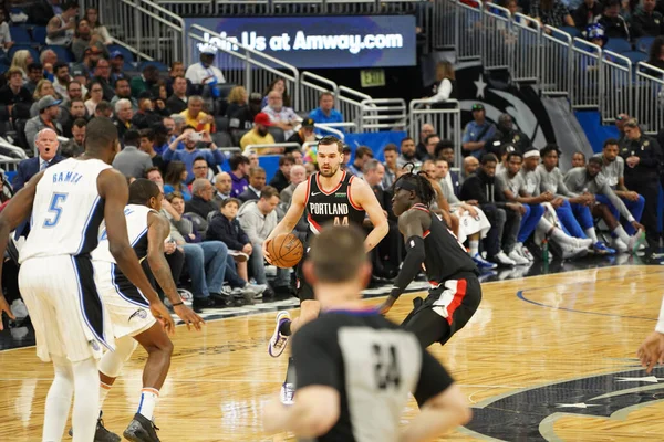 Orlando Magic Hospeda Portland Trailblazers Amway Center Orlando Florida Segunda — Fotografia de Stock