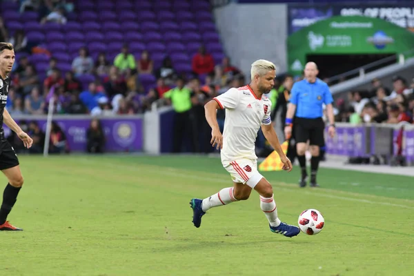 Flamengo Eintracht Frankfurt Στο Orlando City Stadium Σάββατο Ιανουαρίου 2019 — Φωτογραφία Αρχείου