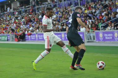 Flamengo Eintracht Frankfurt 'a karşı 12 Ocak 2019 Cumartesi günü Orlando City Stadyumu' nda. Fotoğraf: Marty Jean-Louis