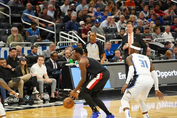 Orlando Magic Ospita Portland Trailblazers All Amway Center Orlando Florida — Foto Stock