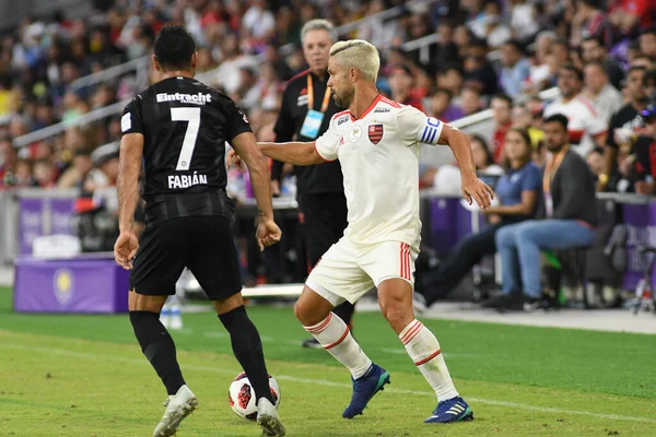 Flamengo Eintracht Frankfurt Στο Orlando City Stadium Σάββατο Ιανουαρίου 2019 — Φωτογραφία Αρχείου