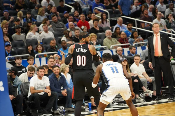 Орландо Мэджик Принимает Портленд Трейлблазерс Amway Center Орландо Флорида Понедельник — стоковое фото