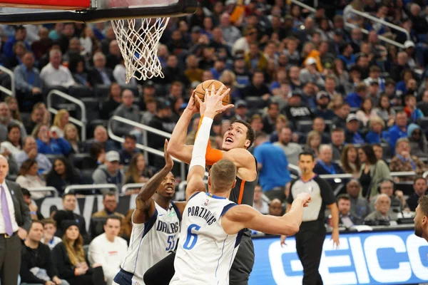 Orlando Magic Empfangen Freitag Den Februar 2020 Die Dallas Mavericks — Stockfoto