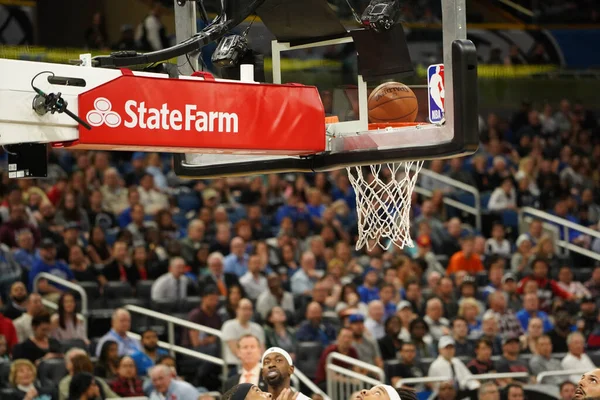 Orlando Magic Φιλοξενεί Portland Trailblazers Στο Amway Center Στο Ορλάντο — Φωτογραφία Αρχείου