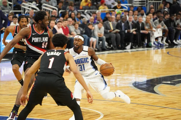 Orlando Magic Host Portland Trailblazers Amway Center Orlando Florida Monday — Stock Photo, Image