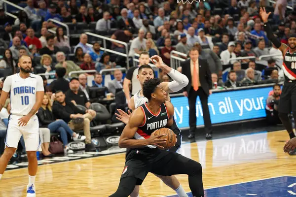 Orlando Magic Host Portland Trailblazers Amway Center Orlando Florida Monday — Stock Photo, Image