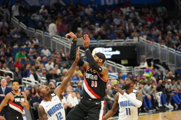 Orlando Magic Hospeda Portland Trailblazers Amway Center Orlando Florida Segunda — Fotografia de Stock